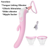 Sucking Vibrator Blowjob Tongue Licking succionador clitoral Stimulator Telescopic Dildo Vibrator Vagina Sex Toy for Women