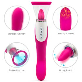 Fashion Sexy G Spott Female massage jacket2 in 1 Clitoral Stimulation Rose Shape toy for Women Funny Suction  Licking Toys Women Suck Clitorial Sucki