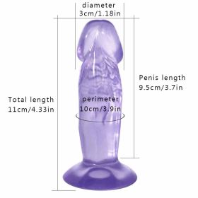 Mini Dildos 5inch Waterproof Realistic Dildo with Suction Cup Amal Plugs Training Massage Toys for Adult Soft Feeling Dildo with Suction Cup Dildo.