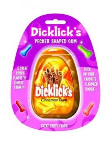 Dick-licks Pecker Penis Shaped Gum (flavors)