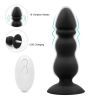 Portable USB Charging Tool Wireless Remote Control 9 Speeds Massaging for Men Gay Electric Beads Vibrate Smooth Silionce Plug for Male Beginners Quiet