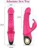 3 In 1 Clitoral Sucking Rabbit G Spot Vibrator Anal Triple Curve 12 Function Waterproof Dildo Vibrator For Her